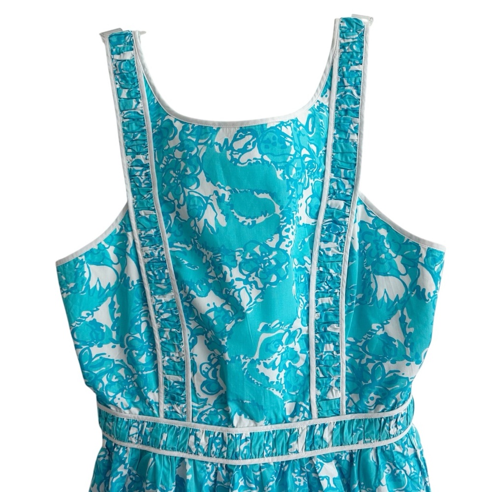 Lilly Pulitzer Becky Shorely Blue Dress 8 - Picture 3 of 7